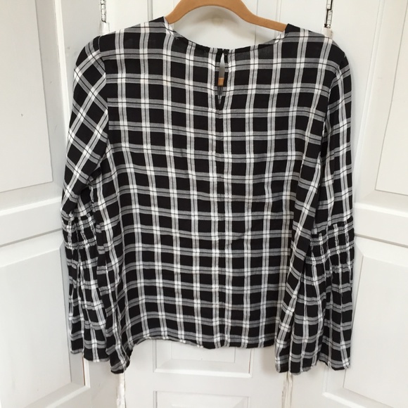 Beach Lunch Lounge Black & White Plaid Tunic - Picture 11 of 16